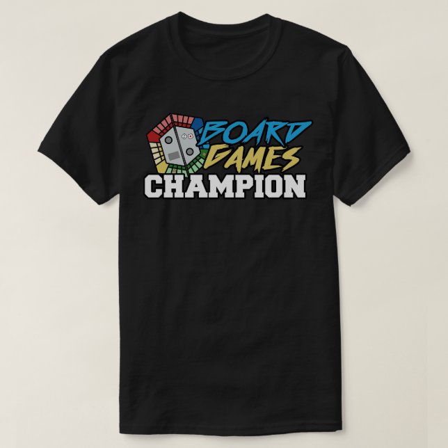 Camiseta Campeón de Juegos de Mesa (Diseño del anverso)
