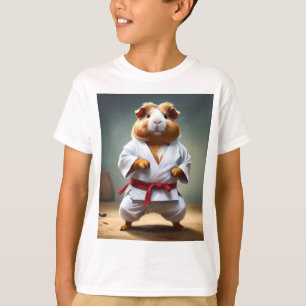 Camiseta **"Campeón de karate: el intrépido cerdo guineano"