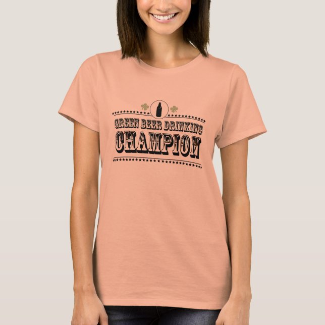 Camiseta Campeón de la bebida verde (Anverso)
