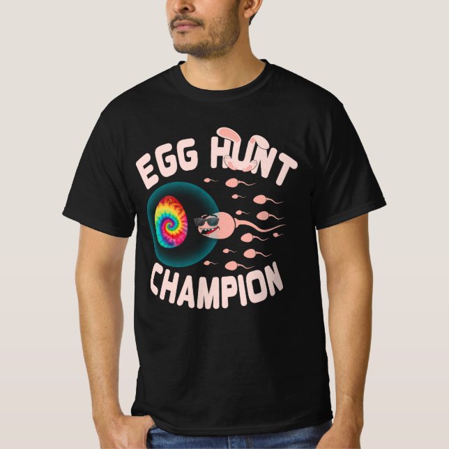 Camiseta Campeón de la cacería de huevos papá esperma de Pa (Anverso)