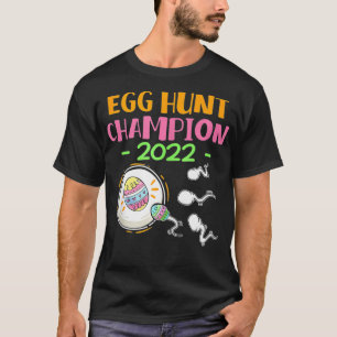 Camiseta Campeón de la caza de huevos 2022 Embarazo del Dom