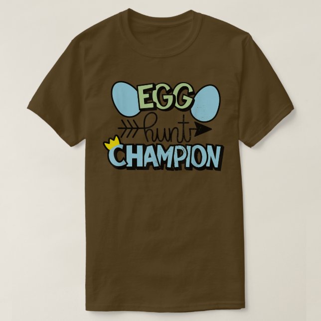 Camiseta Campeón de la caza de huevos Cute Easter Bunny Vin (Diseño del anverso)