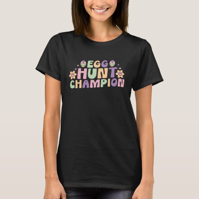 Camiseta Campeón de la caza de huevos de pascua para Chicas (Anverso)