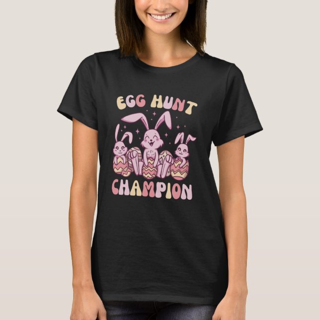 Camiseta Campeón de la caza de huevos de pascua para Chicas (Anverso)