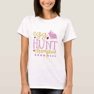 Camiseta Campeón de la caza de huevos, fresco y moderno