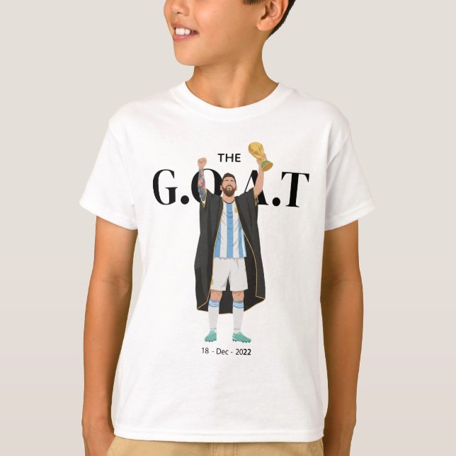 Camiseta Campeón de la Copa Mundial de Messi  (Anverso)