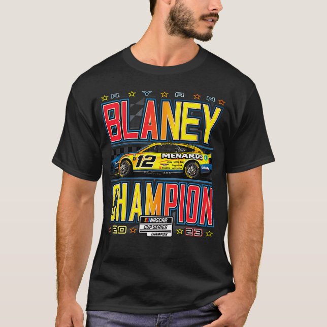 Camiseta Campeón de la Copa Nascar Ryan Blaney 2023 (Anverso)