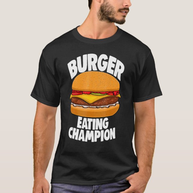 Camiseta Campeón de la hamburguesa Tees Women Foodie (Anverso)