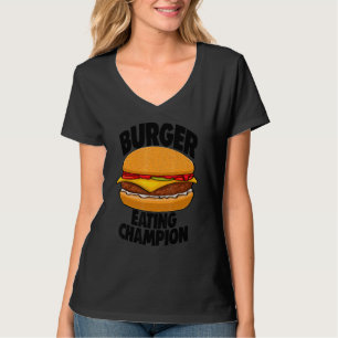 Camiseta Campeón de la hamburguesa Tees Women Foodie
