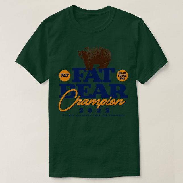 Camiseta Campeón de la Semana del Oso Graso (Diseño del anverso)