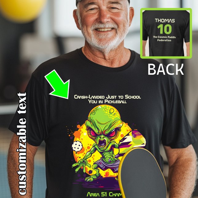 Camiseta Campeón de la zona 51 de la pelota (Pickleball Area 51 Champion T-Shirt)