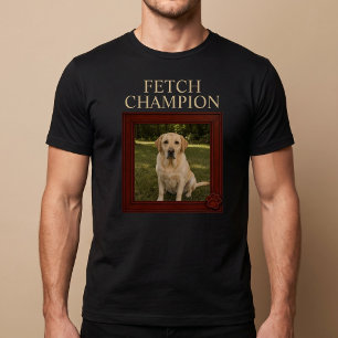 Camiseta Campeón de Lanzamiento de Pelota Perro Divertido P