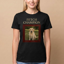 Camiseta Campeón de Lanzamiento Perro Divertido Personaliza