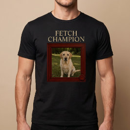 Camiseta Campeón de Lanzamiento Perro Divertido Personaliza