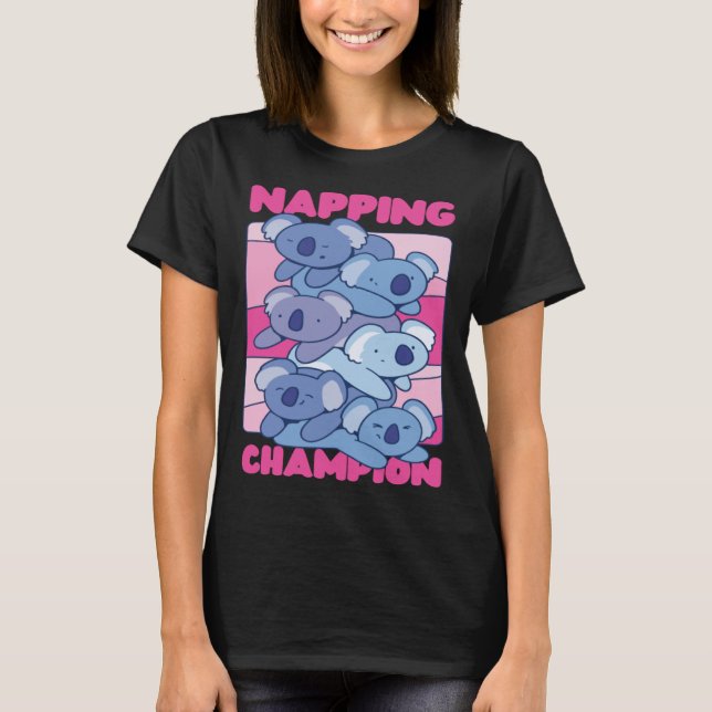 Camiseta Campeón de los Napping de Koala (Anverso)