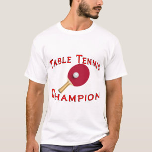 Camiseta Campeón de los tenis de mesa
