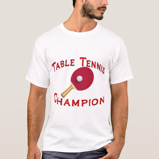 Camiseta Campeón de los tenis de mesa (Anverso)