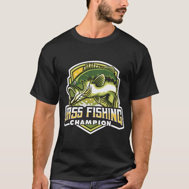 Camiseta Campeón de pesca de lubina (Anverso)