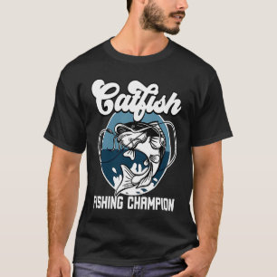 Camiseta Campeón de pesca de siluro Un pescador y la pesca
