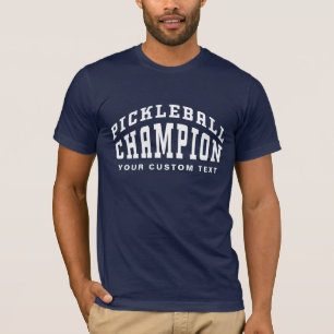Camiseta Campeón de Pickleball Nombre Personalizado Pickleb