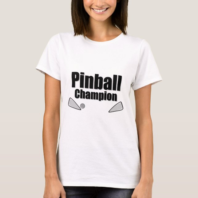 Camiseta Campeón de Pinball (Anverso)