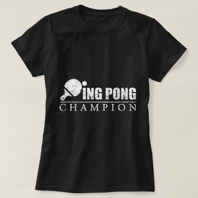 Camiseta Campeón de Ping Pong (Diseño del anverso)