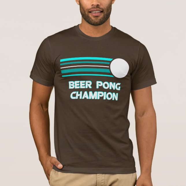 Camiseta Campeón de Pong de la cerveza (Anverso)