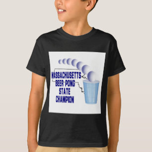 Camiseta Campeón de Pong de la cerveza de Massachusetts