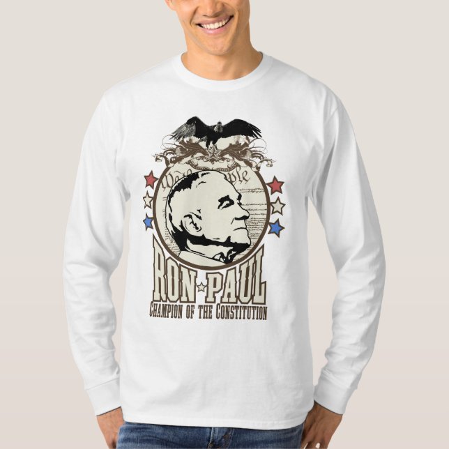 Camiseta Campeón de Ron Paul de la constitución (Anverso)