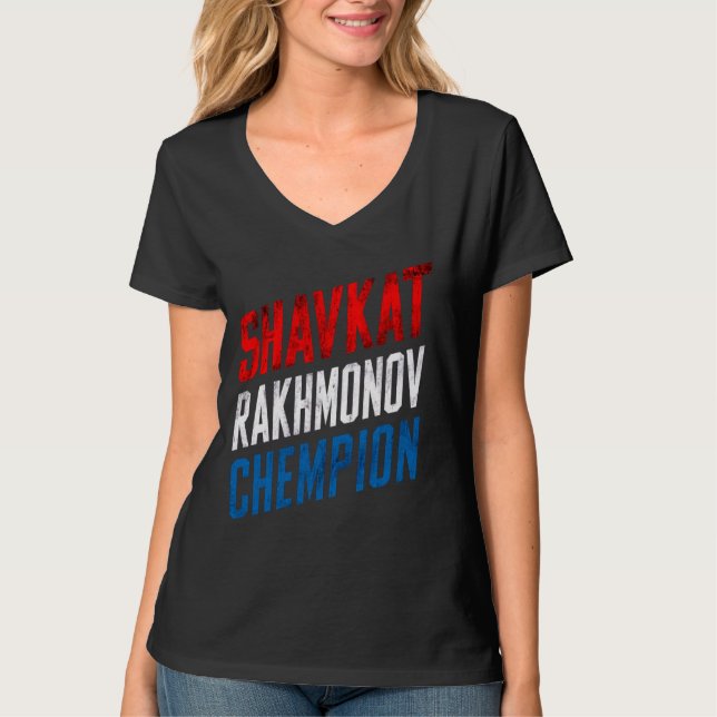 Camiseta Campeón de Shavkat Nomad Rakhmonov Mma (Anverso)