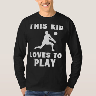 Camiseta ¡Campeón de voleibol! A este chico le encanta juga