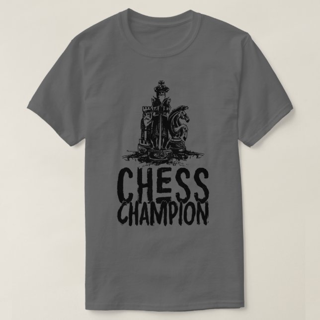 Camiseta Campeón del ajedrez (Diseño del anverso)