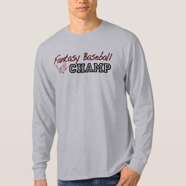 Camiseta Campeón del béisbol de la fantasía (Anverso)