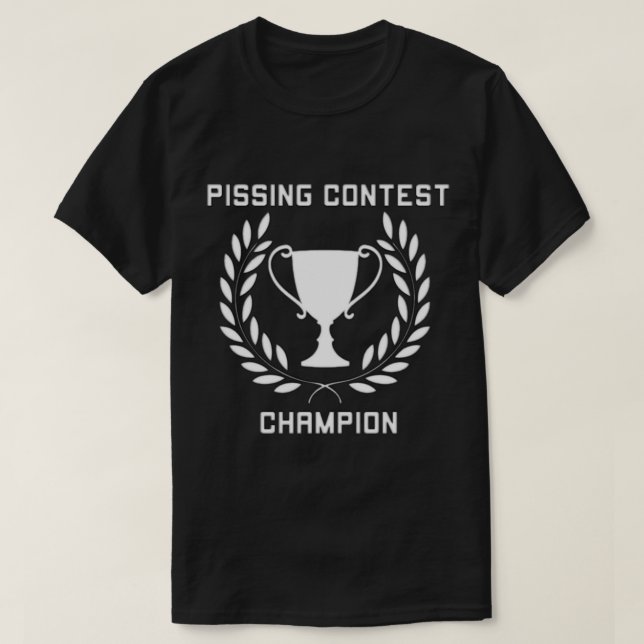 Camiseta Campeón del Concurso de Pissing (Diseño del anverso)