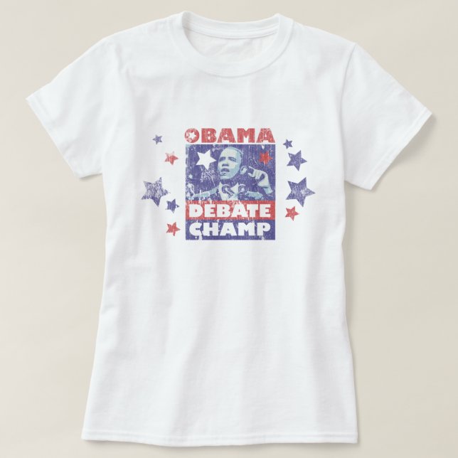 Camiseta Campeón del discusión de Barack Obama (Diseño del anverso)