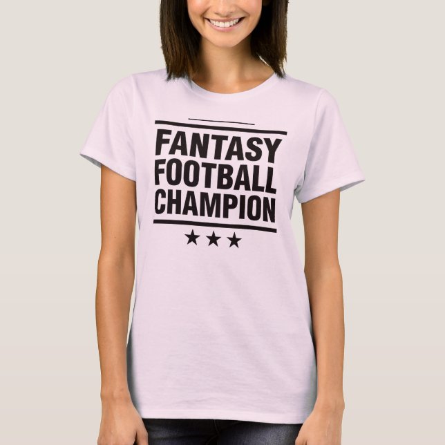 Camiseta ¡Campeón del fútbol de la fantasía! (Anverso)