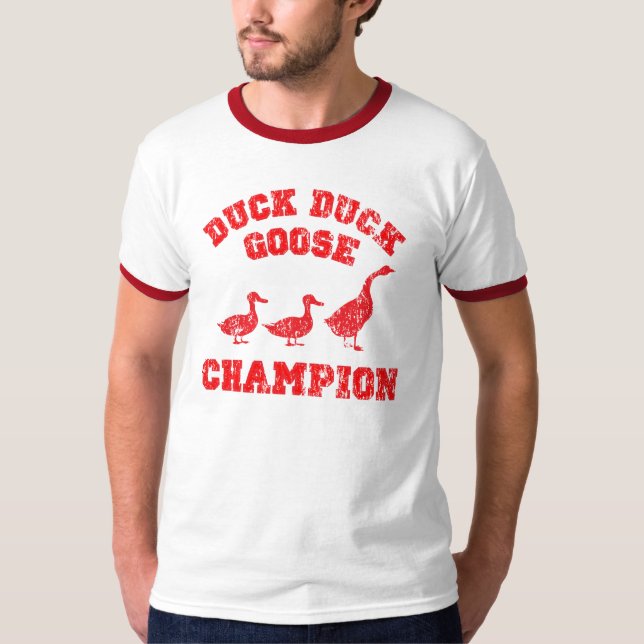 Camiseta Campeón del ganso del pato del pato (Anverso)