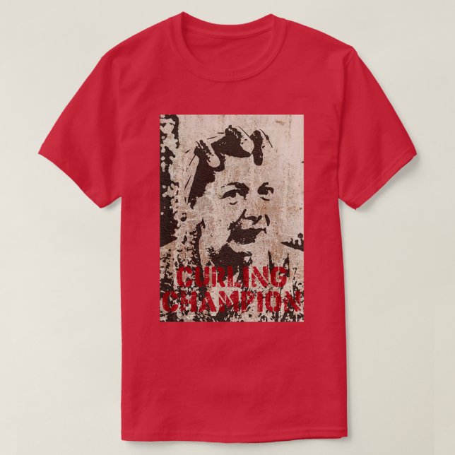 Camiseta Campeón del graffiti Curling (Diseño del anverso)