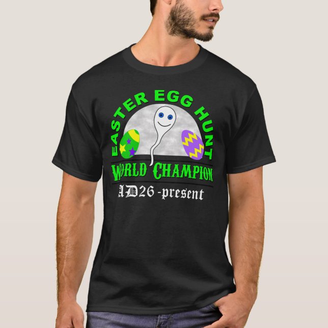 Camiseta Campeón del mundo de la caza del huevo de Pascua (Anverso)