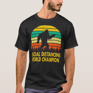 Camiseta Campeón del Mundo de la Distancia Social Vintage