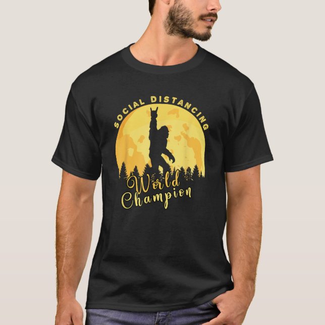 Camiseta Campeón del mundo del distanciamiento social Sasqu (Anverso)