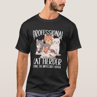 Camiseta Campeón del Pastor de Gatos Profesional
