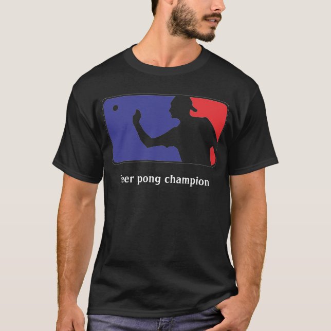 Camiseta Campeón del pong de la cerveza (Anverso)