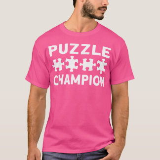 Camiseta Campeón del rompecabezas. Rompecabezas