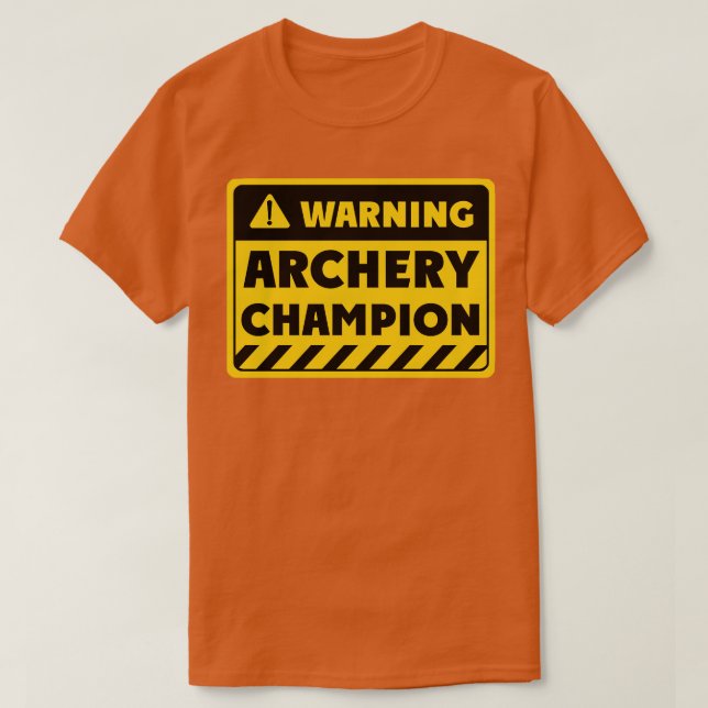 Camiseta Campeón del tiro con arco (2) (Diseño del anverso)