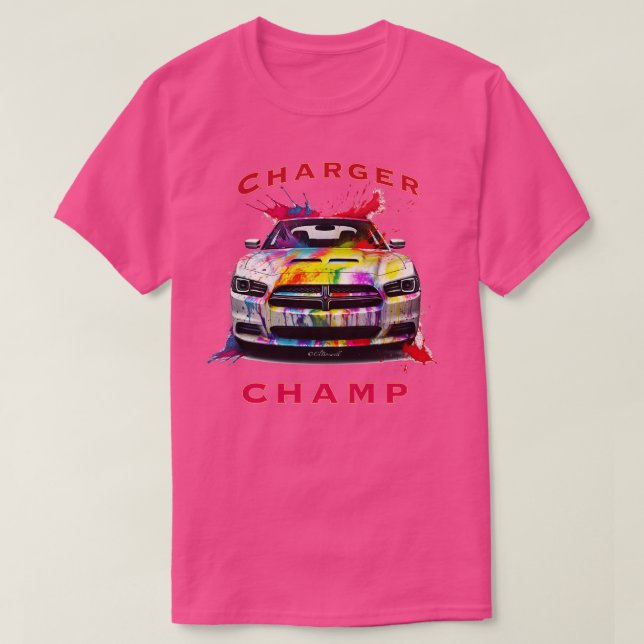 Camiseta Campeón Dodge Charger (Diseño del anverso)