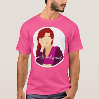 Camiseta Campeón hembra rojo orgulloso