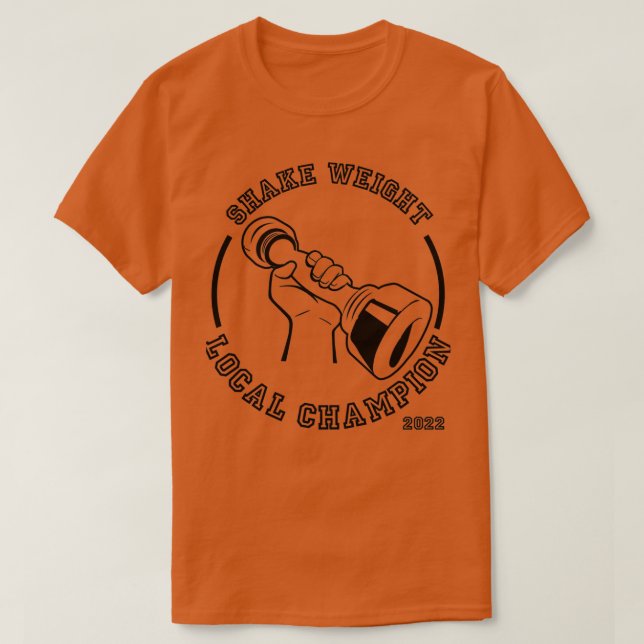 Camiseta Campeón local de sacudir el peso (Diseño del anverso)
