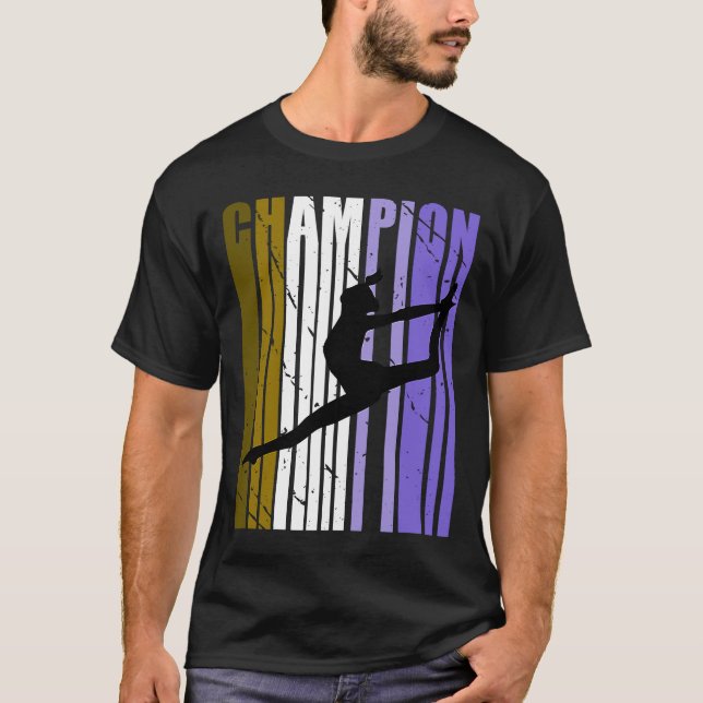 Camiseta Campeón Marrón De La Compa De La Competencia De Cu (Anverso)