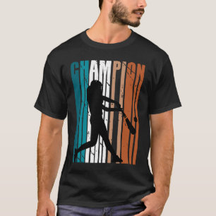 Camiseta Campeón Marrón De Los Juegos De Béisbol De Cumplea
